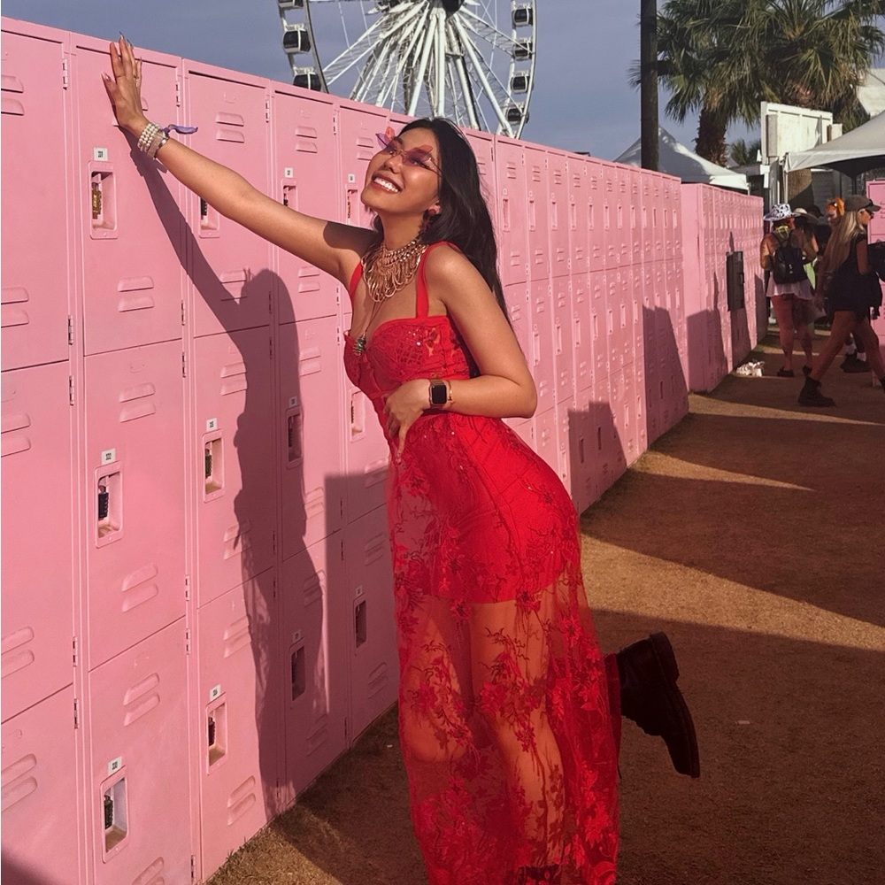 Red Maxi dress from Mew Mews